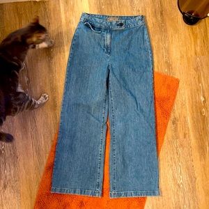 J.Crew Point Sur wide leg crop Jean-size 26 tall.